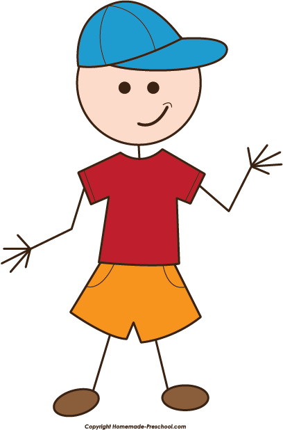 Stick figure microsoft clipart kid.