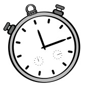 Stopwatch Clipart Black And White.