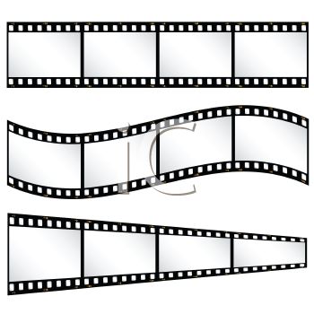 Film strips or strips of film.