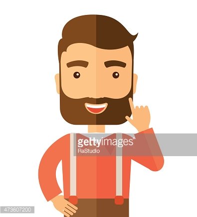 Caucasian young successful man Clipart Image.