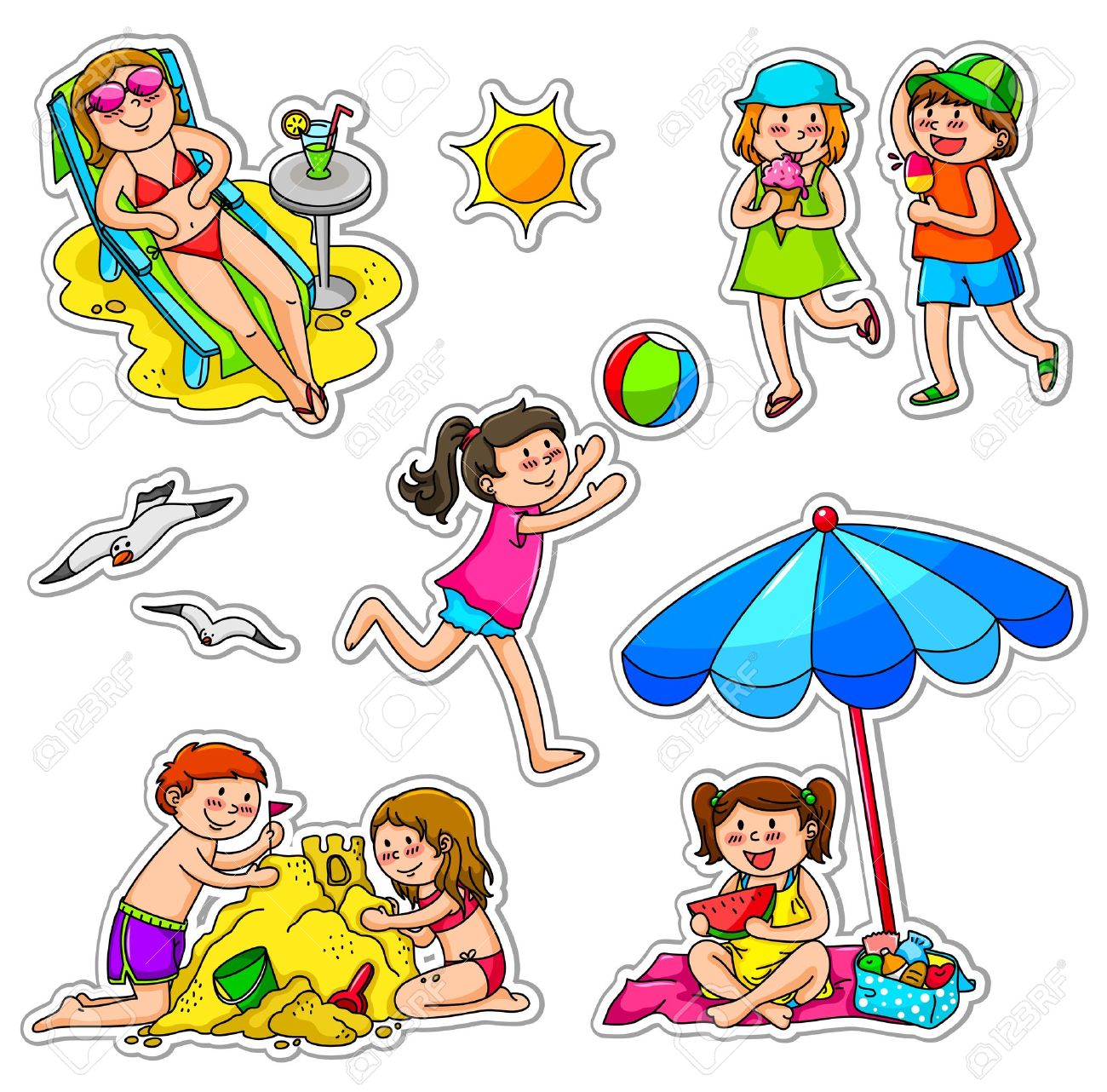 Summer Season Clip Art.