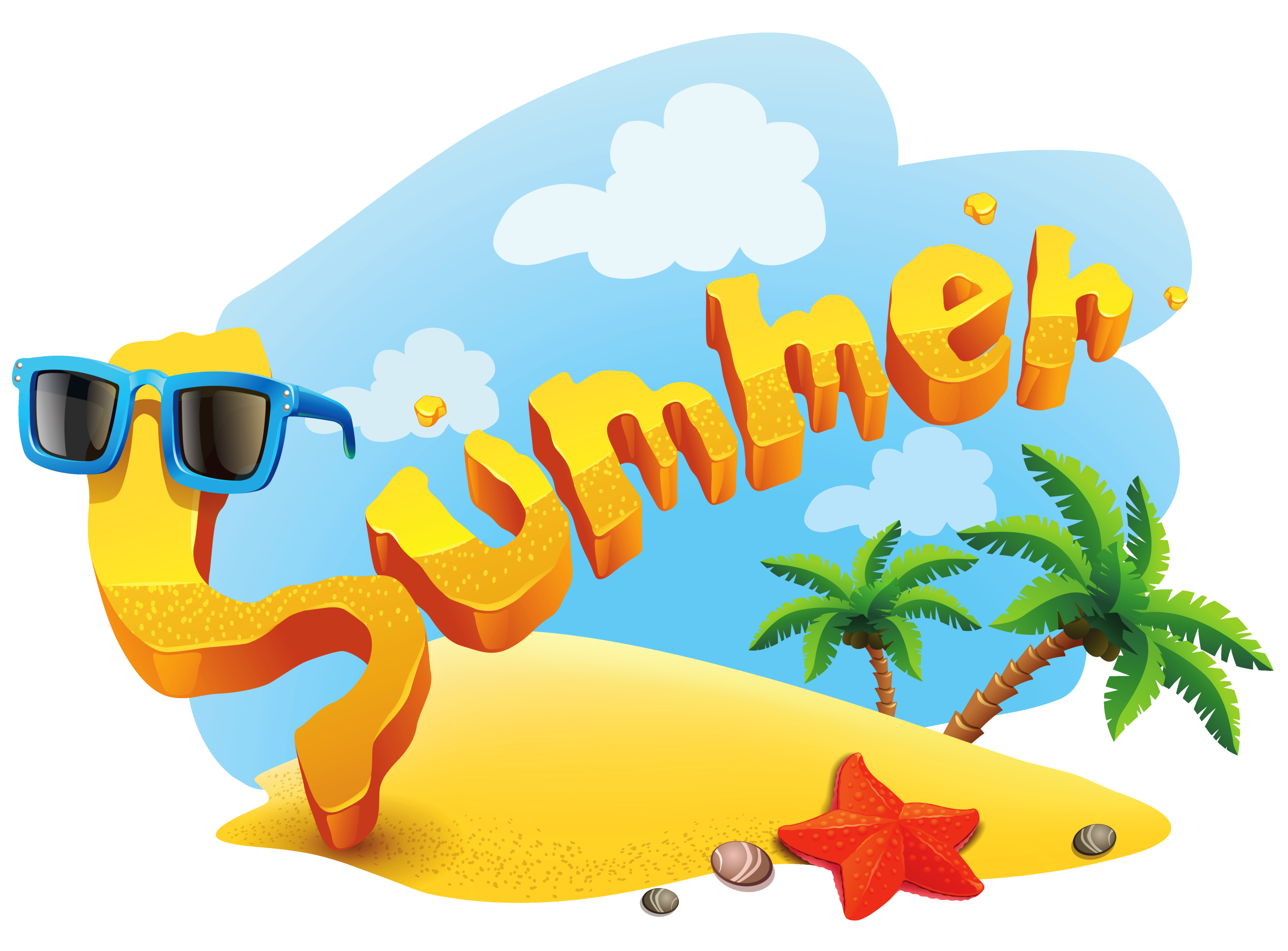 Summer Deco Picture PNG Clipart.