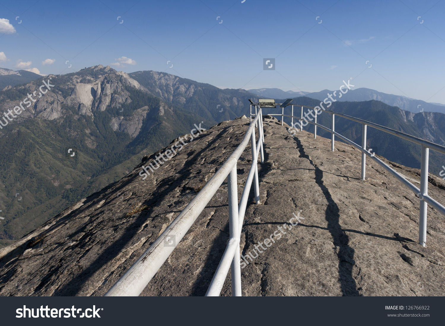 Moro Rock Summit Towards Castle Rocks Stock Photo 126766922.