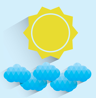 Sun Shining Through Clouds Clip Art Clip Art, Vector Images.