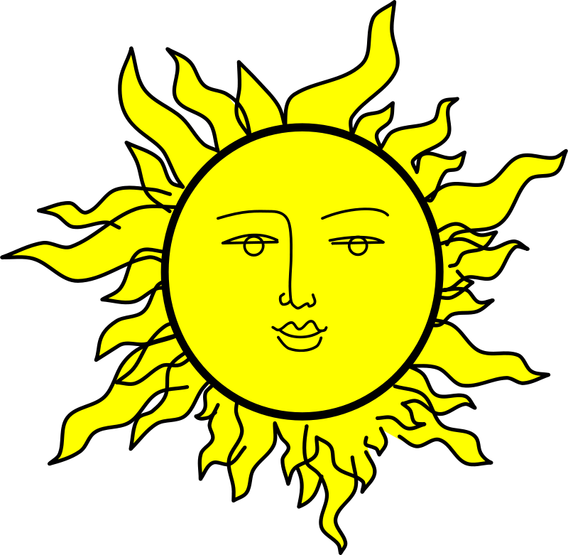 Free Clipart: Sun with a face by Rones.