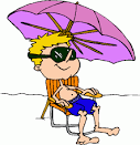 Free sunbathing clipart.