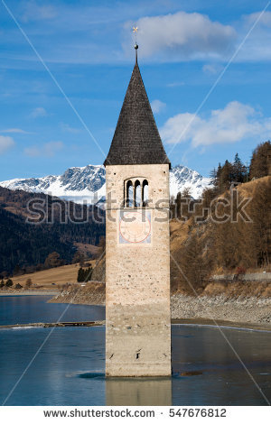 Sunken Church Stock Photos, Royalty.