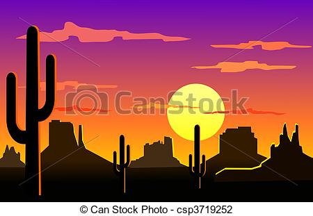 Desert Clipart Silhouette.