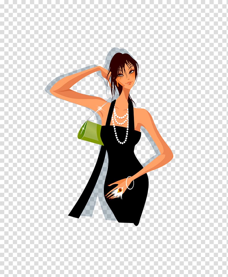 Fashion Euclidean Illustration, sunshine girl transparent.