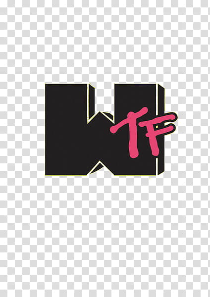 Super , WTF logo transparent background PNG clipart.