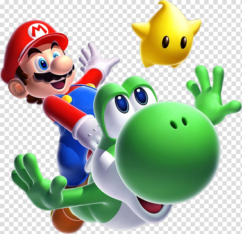 Super Mario and Yoshi illustration, Super Mario Galaxy 2.