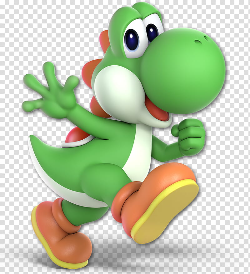 Super Smash Bros Ultimate Yoshi transparent background PNG.