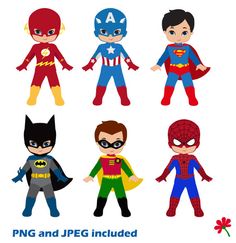 free superhero clipart.