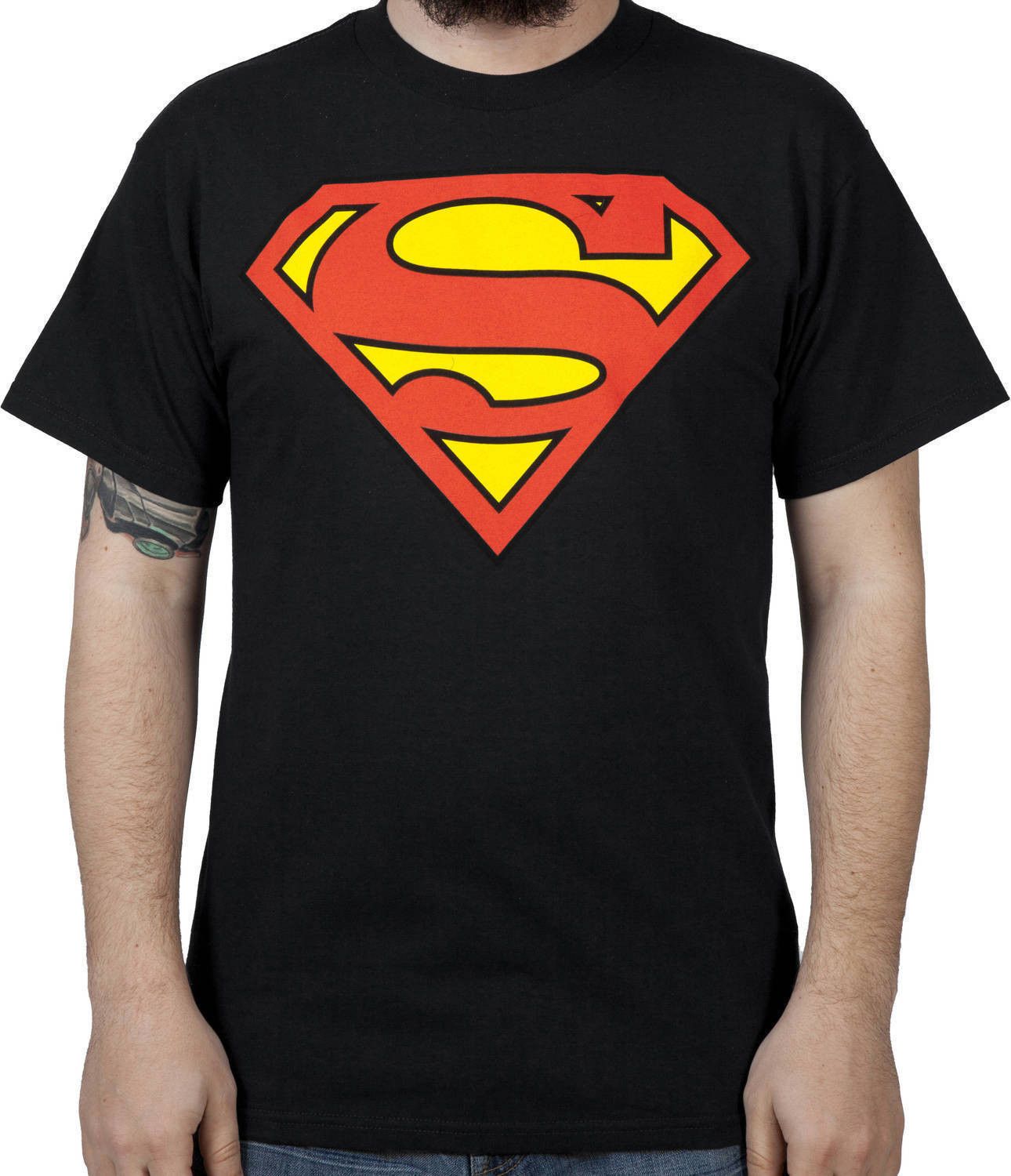 Black Superman Logo Shirt.