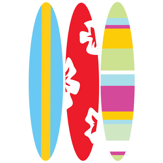 Free Surfboard Clipart Pictures.