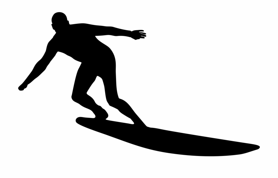 This Free Icons Png Design Of Man Surfing Silhouette.