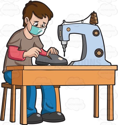 sew Cartoon Clipart.