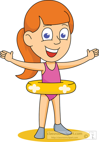 Swim Lesson Girl Clipart in swimming lesson clipart collection.