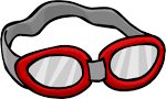 Swimming goggles clipart.