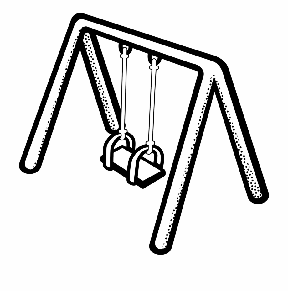 Playground Swing Set Clipart.