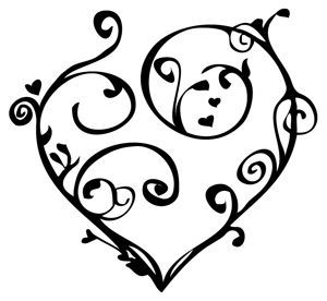 Swirl heart clipart 6 » Clipart Portal.