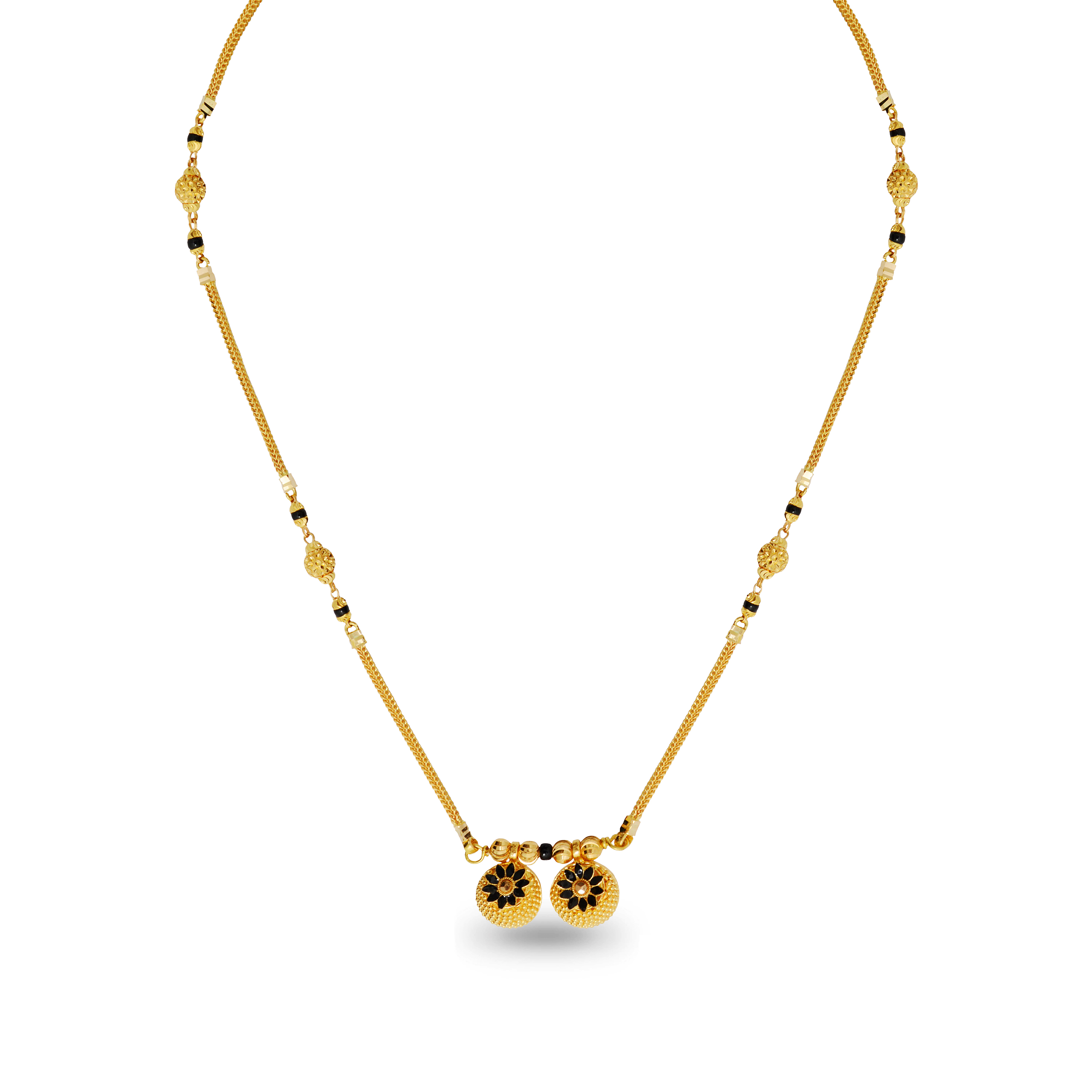 Gold Mangalsutras, Akuti Light Weight Gold Mangalsutra.