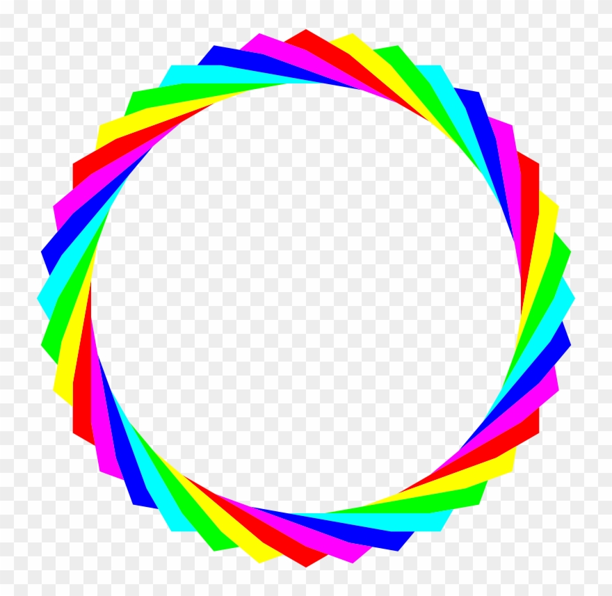 Rainbow Circle Clip Art.