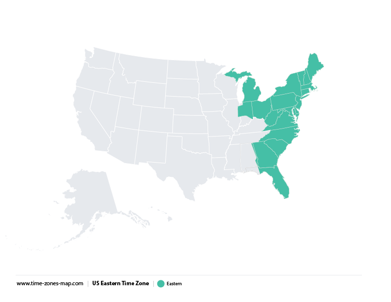 Eastern time zone.