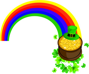 Rainbow pot of gold clipart clipartfest.