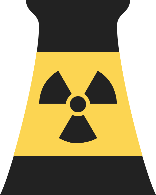 Nuclear Power Plant Symbol 1 Clipart Icon PNG.