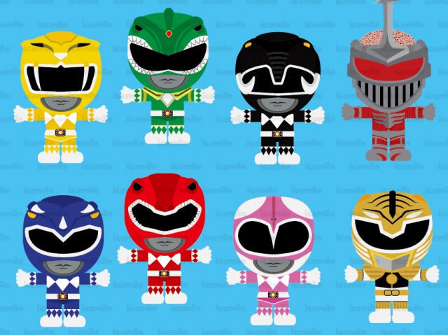 Power Ranger Digital Clipart.