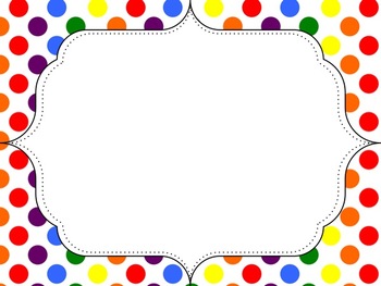 Polka Dot Border Clipart.