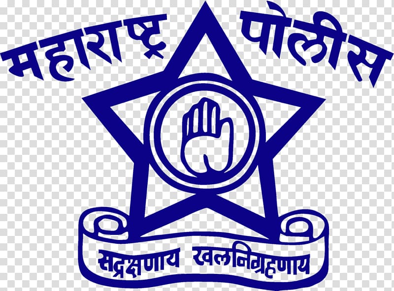 Blue star logo illustration, Maharashtra Police Constable.