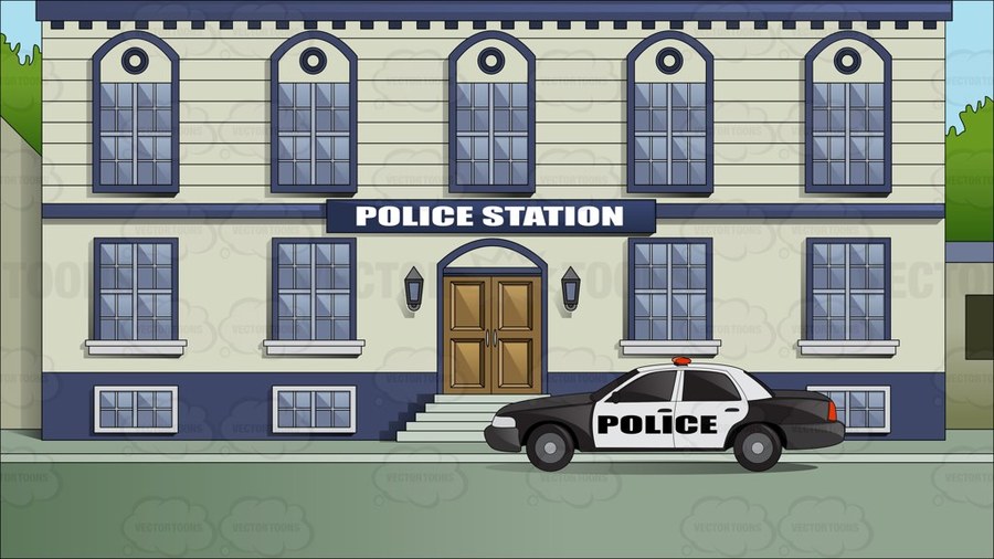 Download cartoon image of police station clipart Police Clip.