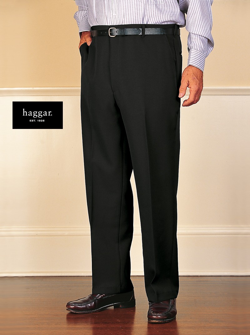 Men's Polyester Dress Slacks by Haggar.