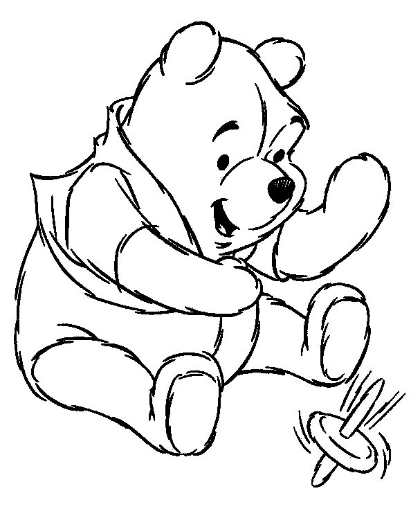 Winnie The Pooh Clipart Black And White.