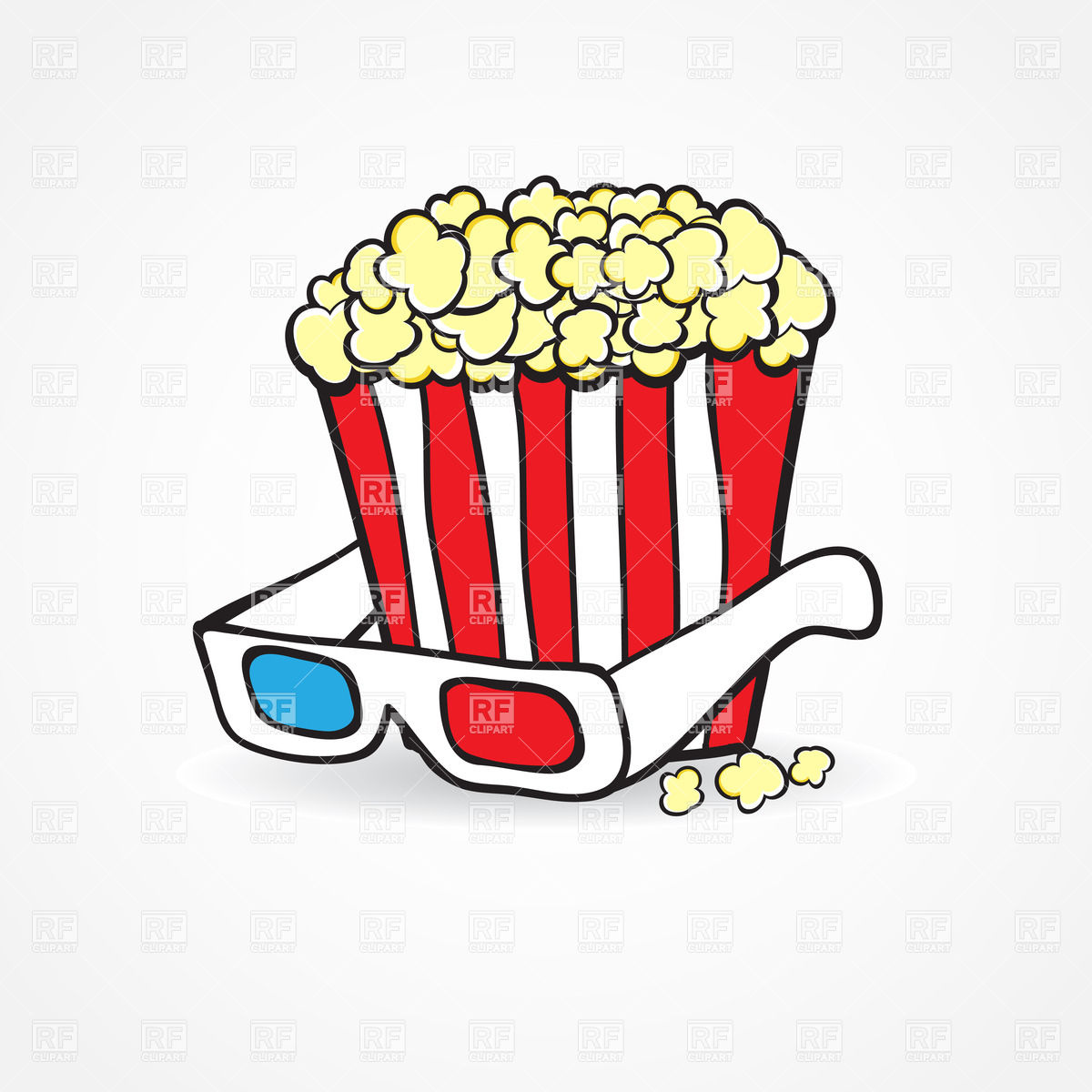 1832 Popcorn free clipart.