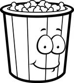 Popcorn Bucket Clip Art.