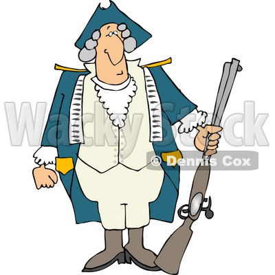 Revolutionary War Soldier Clipart.