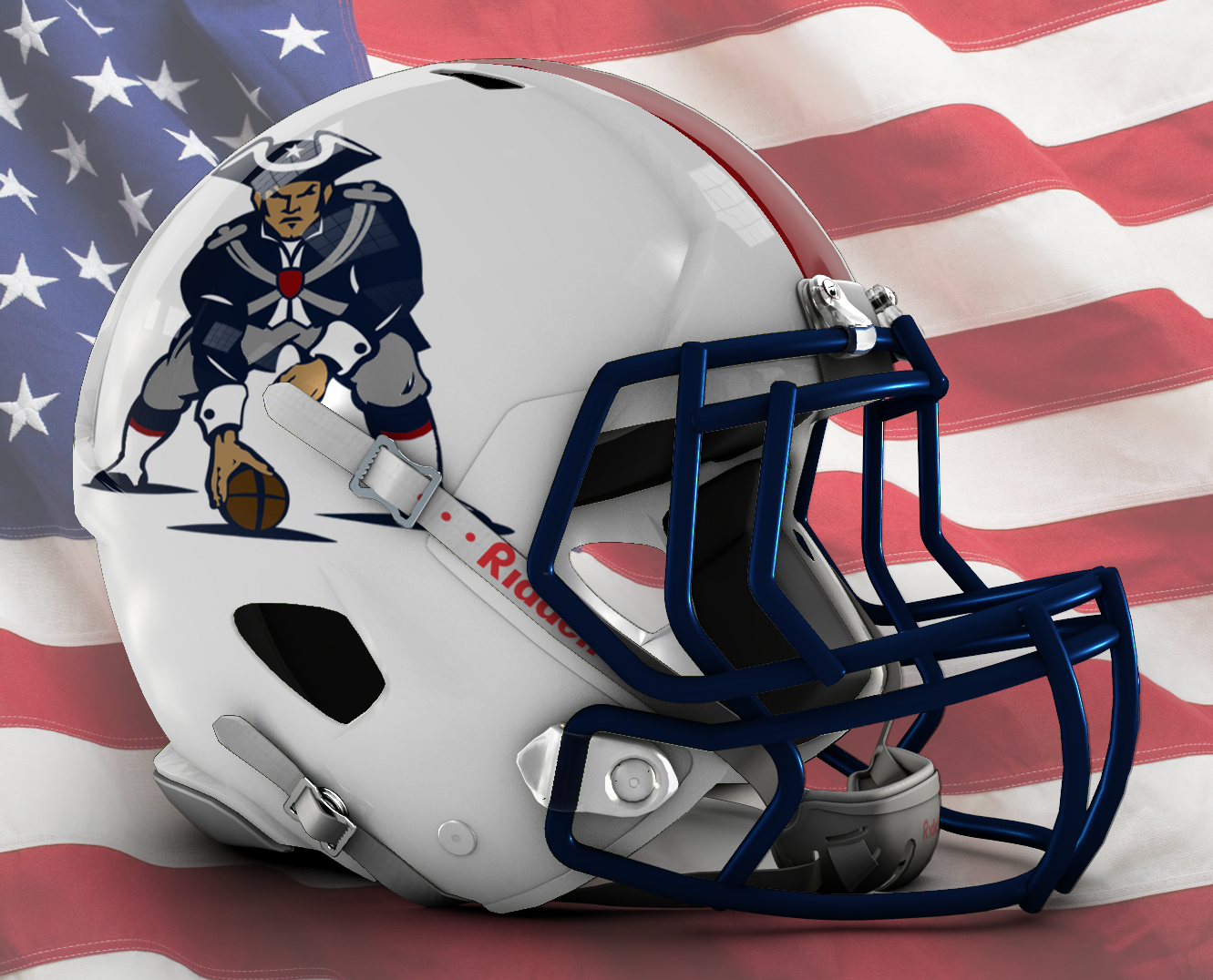 Updated Pat Patriot Helmet Idea : Patriots.