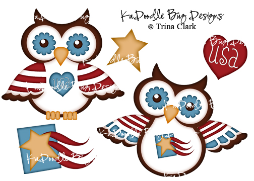 Patriotic Owls.