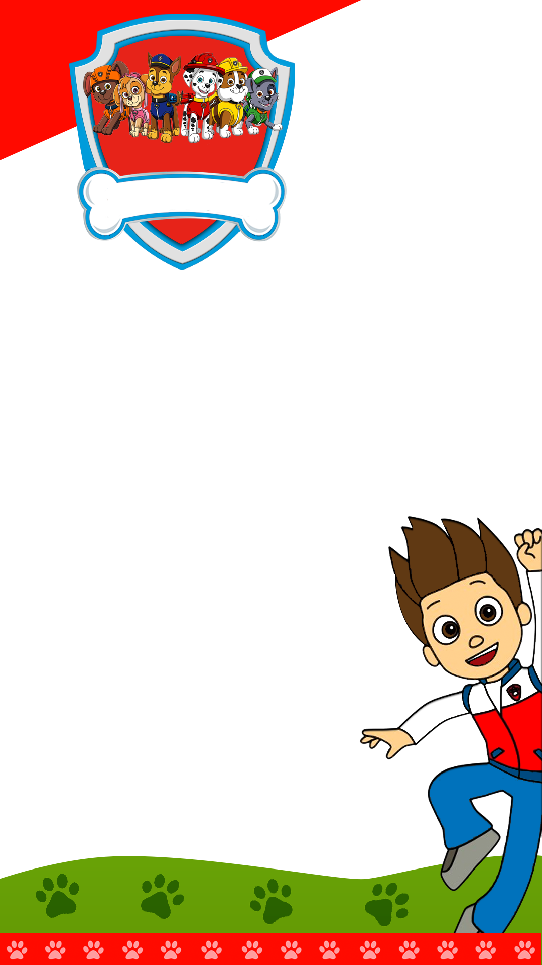 Kids Paw Patrol Birthday Snapchat Filter.