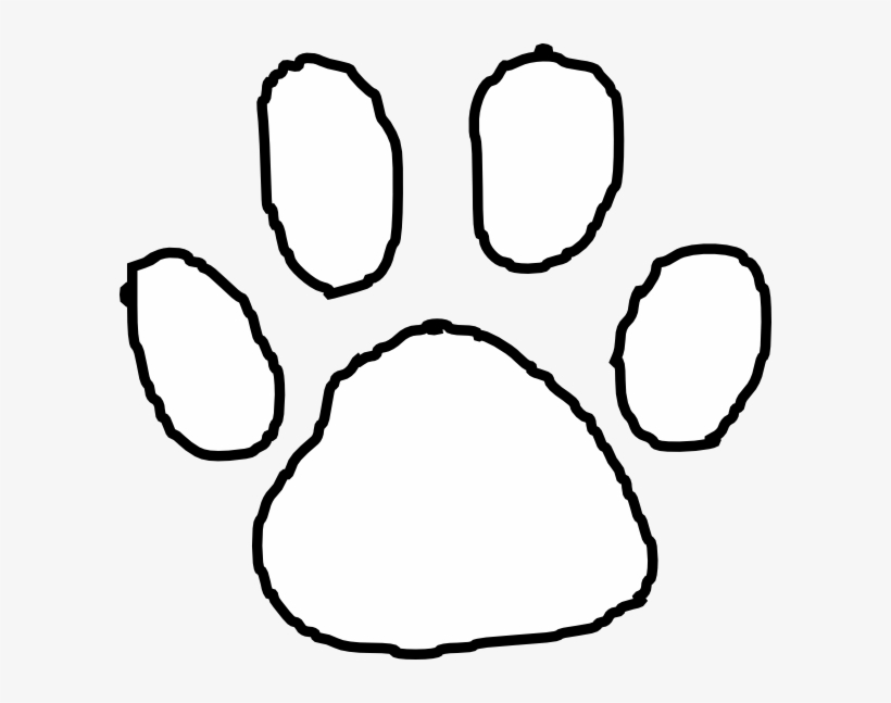 Tiger Paw Print Outline Clip Art At Clipart Library.