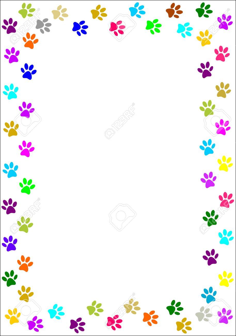 Free clipart paw print borders 2 » Clipart Portal.