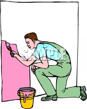 Showing post & media for Wall painting clip art cartoon.