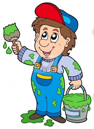 House Painter Clipart.