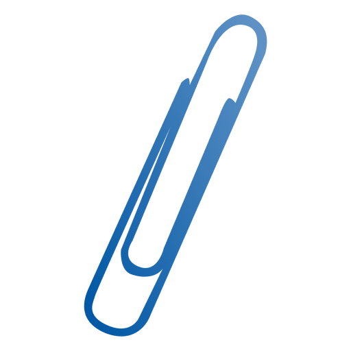 Blue paper clip.