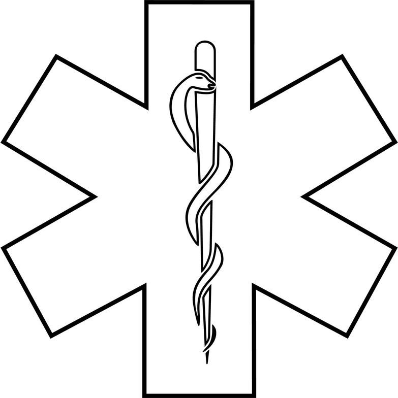 EMT Star of Life Clip Art.