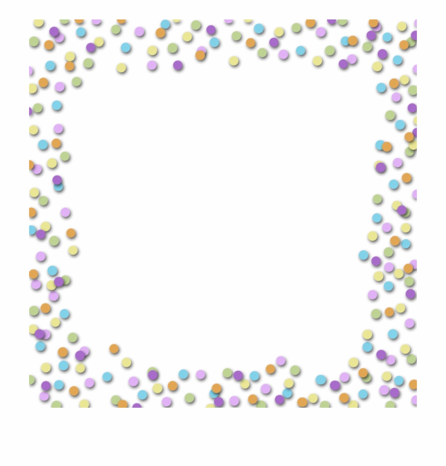 Confetti Border Clipart.