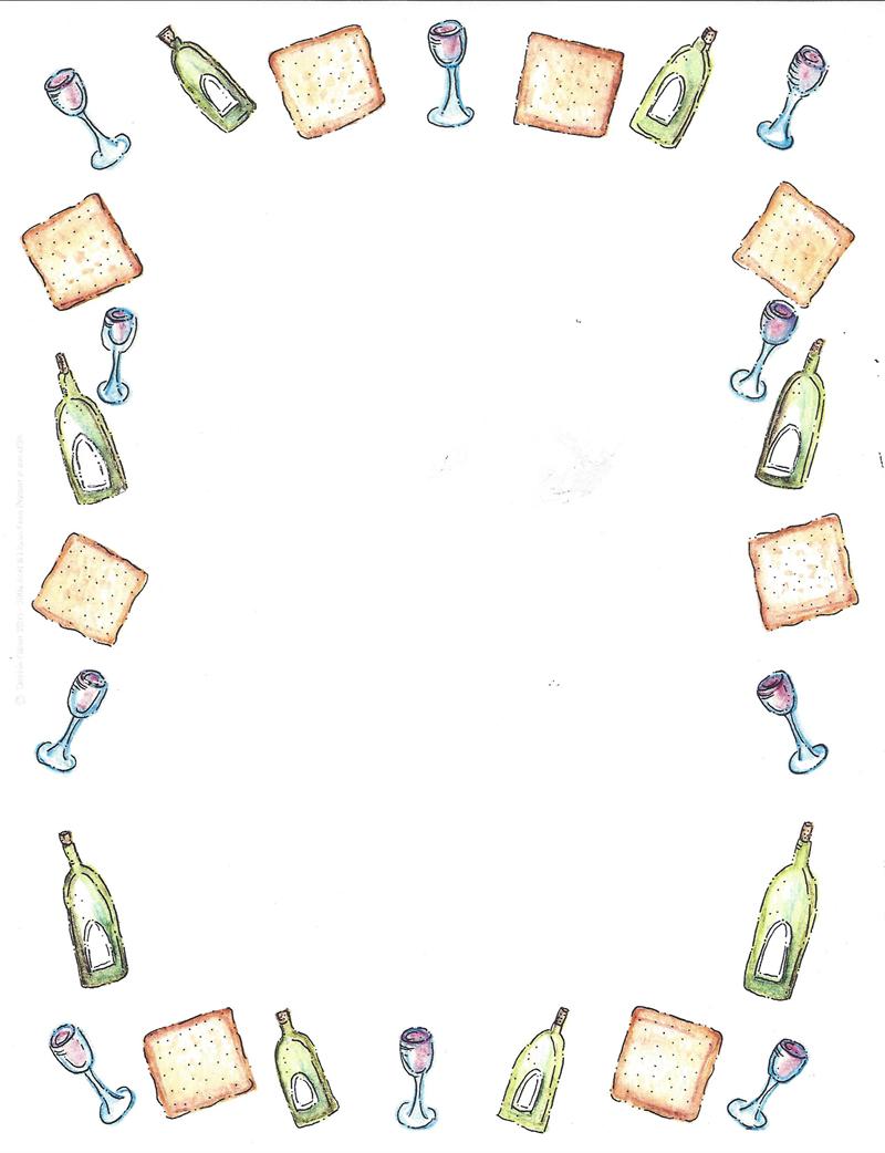 24 Images of Passover Jewish Border Template.